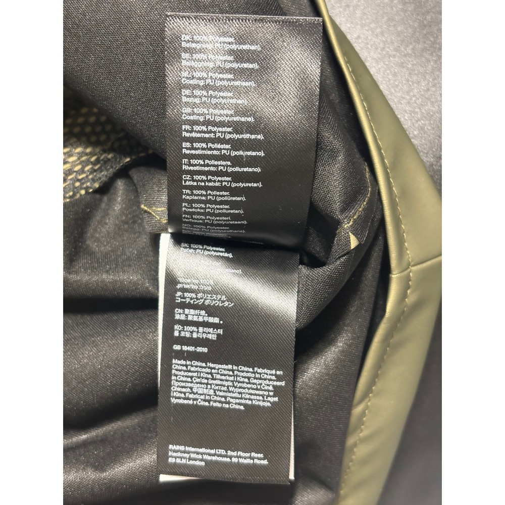 Rains Olive Green Raincoat - Picture 7 of 10